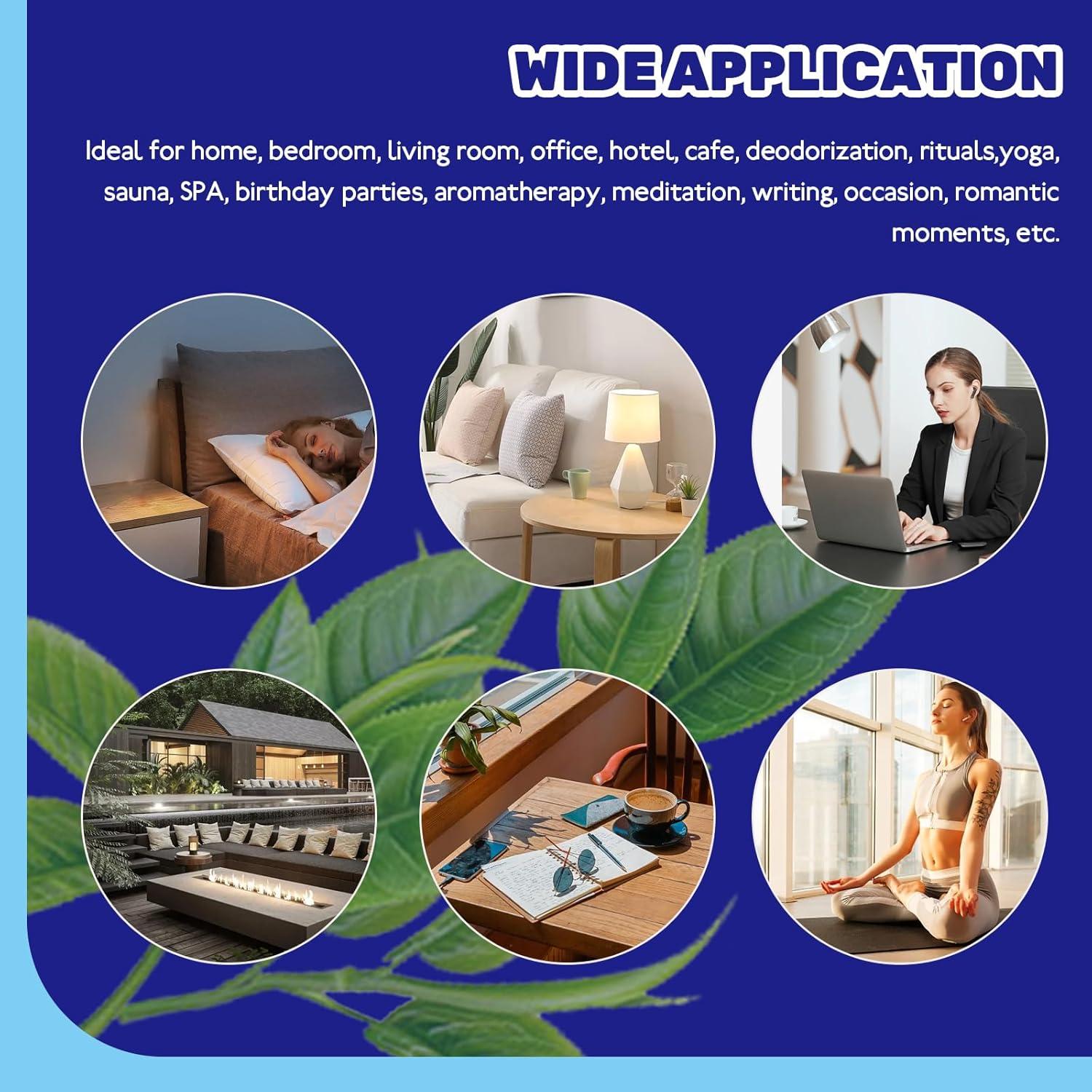 100 Conos de Incienso de Retroceso Waltool Sándalo Verde 7.1cm