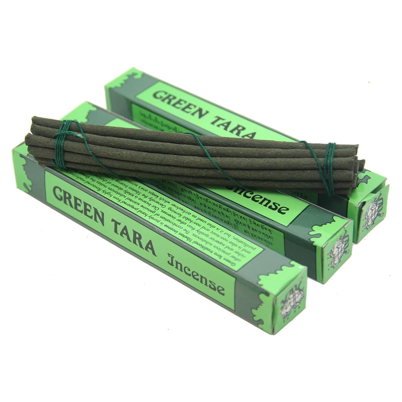 Incienso Tibetano DharmaObjects Tara Verde - 42 Varillas