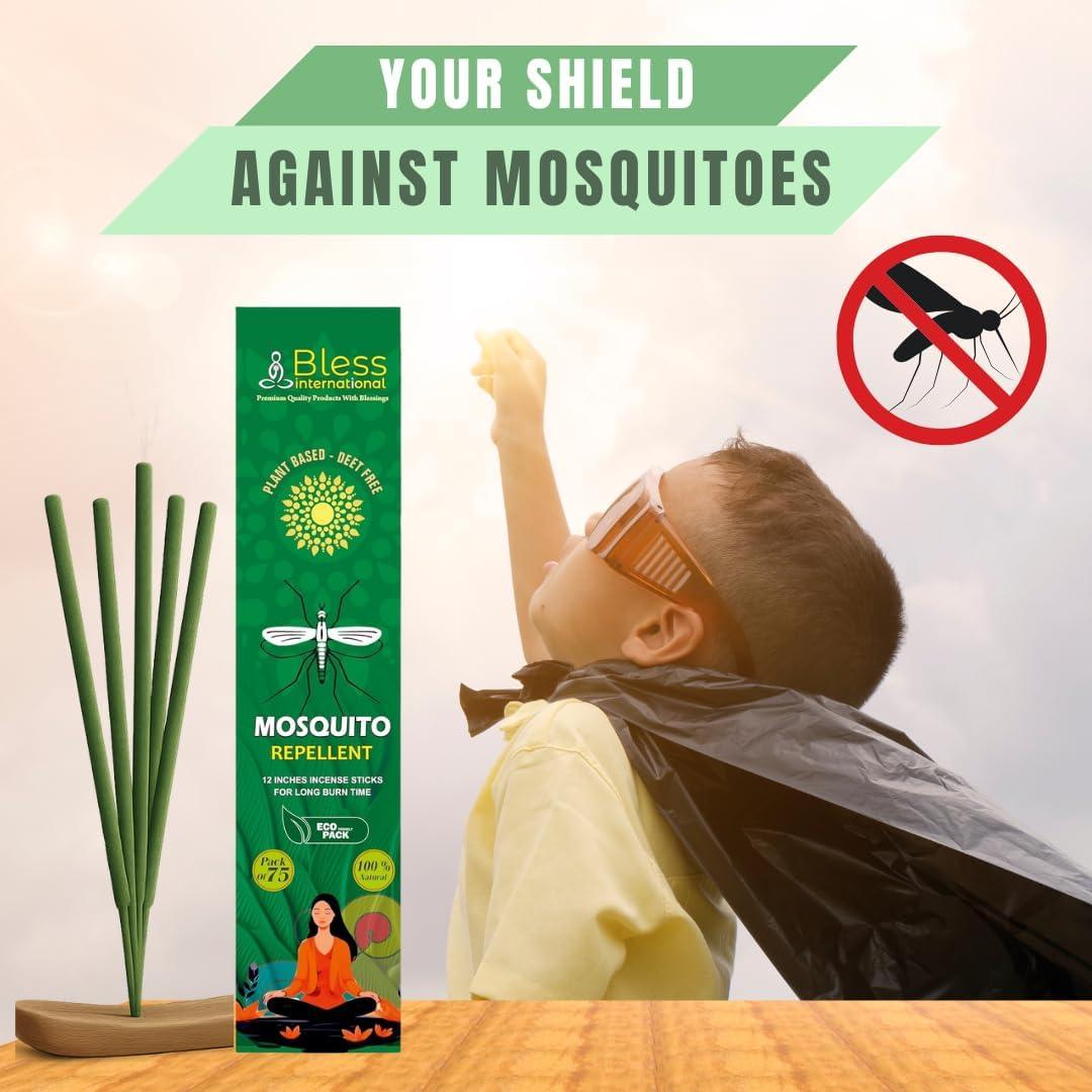 Incienso Repelente de Mosquitos Bless International 75 PCS
