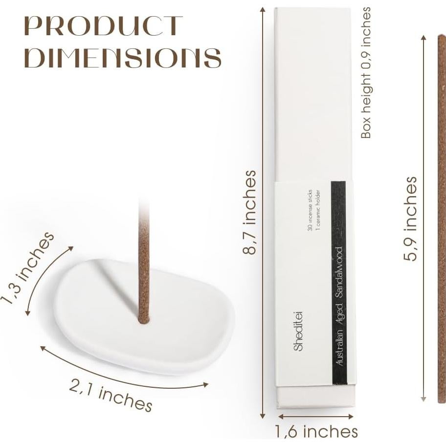 Varitas de Incienso Sheditei Canela Sándalo Lila 30 Unidades
