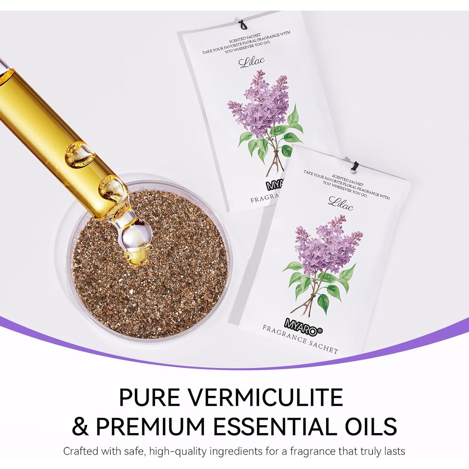 Bolsitas Aromáticas MYARO para Cajones y Armarios - 12 Unidades Lila