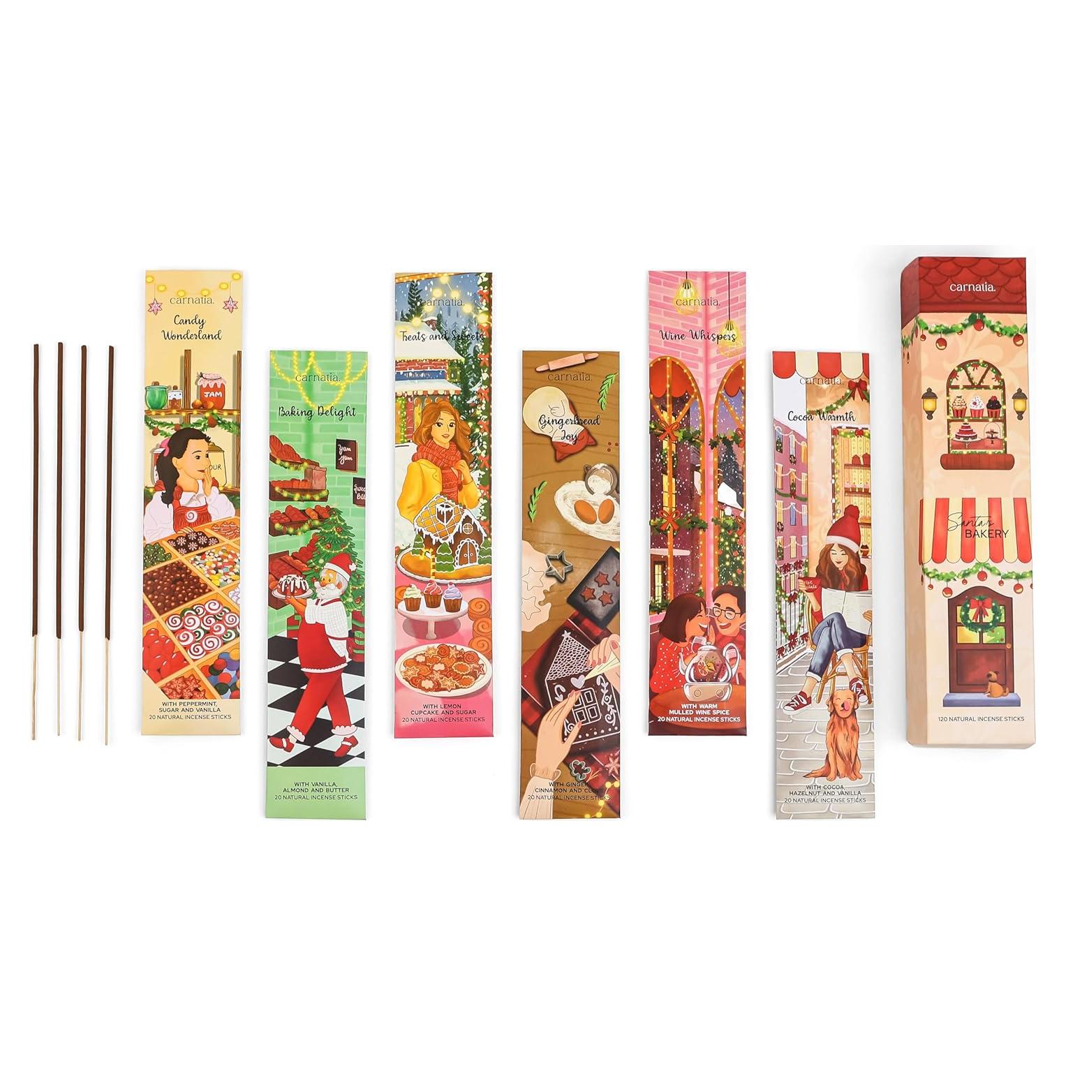 Juego de Incienso Carnatia - 6 Varitas Aromas Panadería