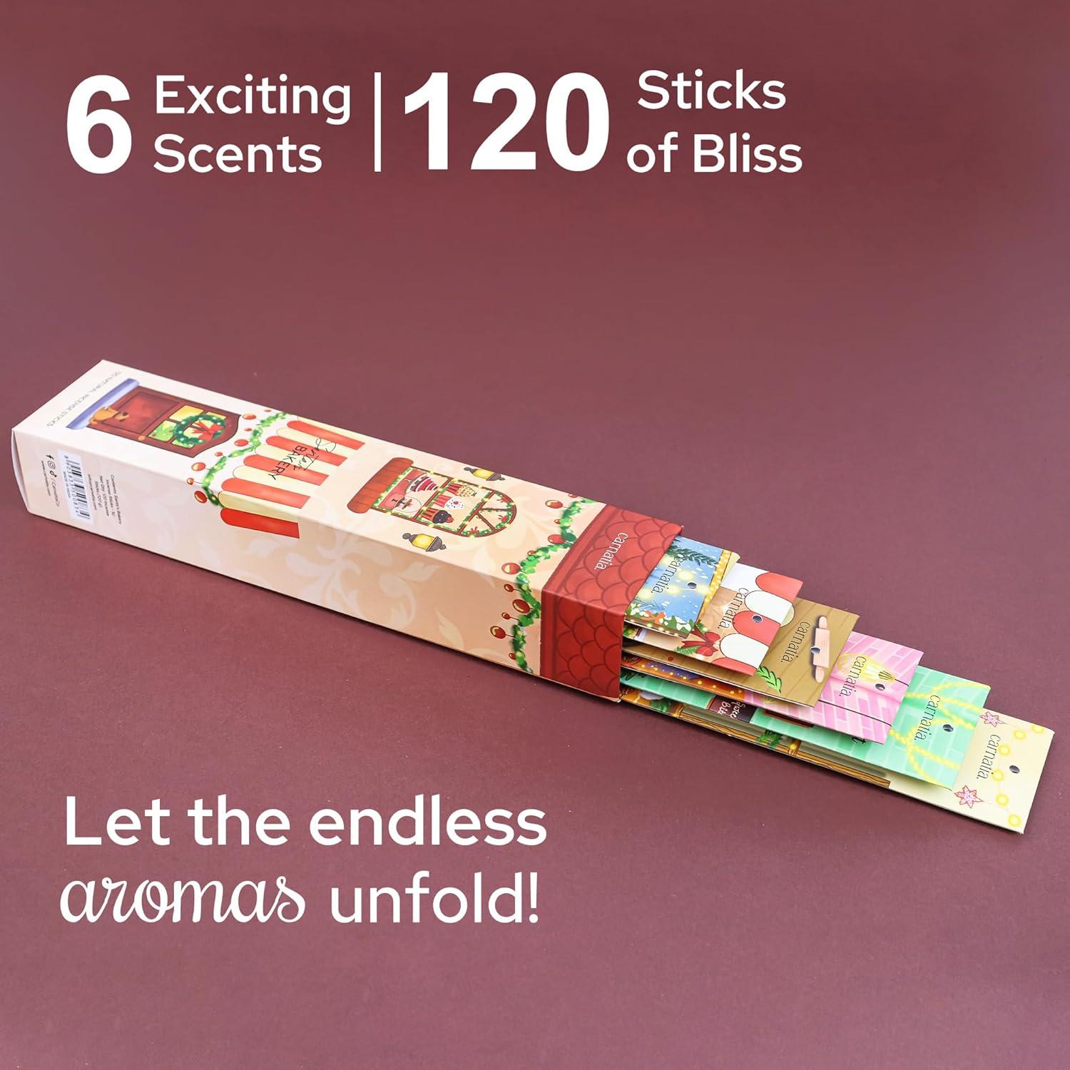 Juego de Incienso Carnatia - 6 Varitas Aromas Panadería