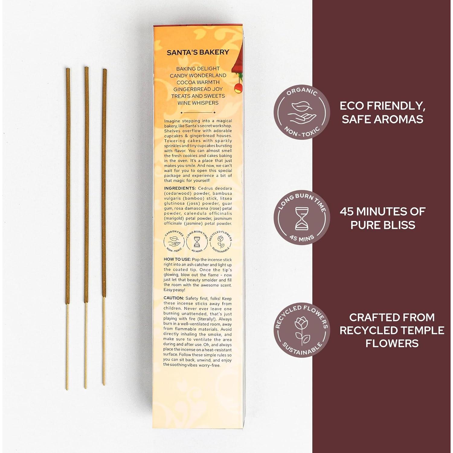 Juego de Incienso Carnatia - 6 Varitas Aromas Panadería