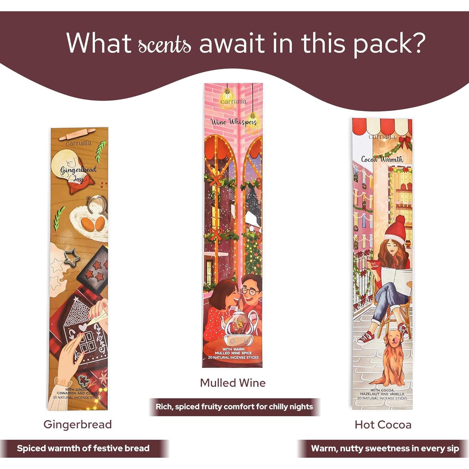 Juego de Incienso Carnatia - 6 Varitas Aromas Panadería