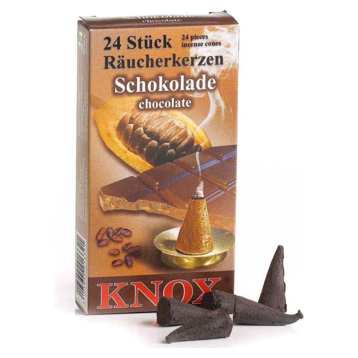 Conos de Incienso Aromatizados Knox 24 Unidades 2.8cm Alemania