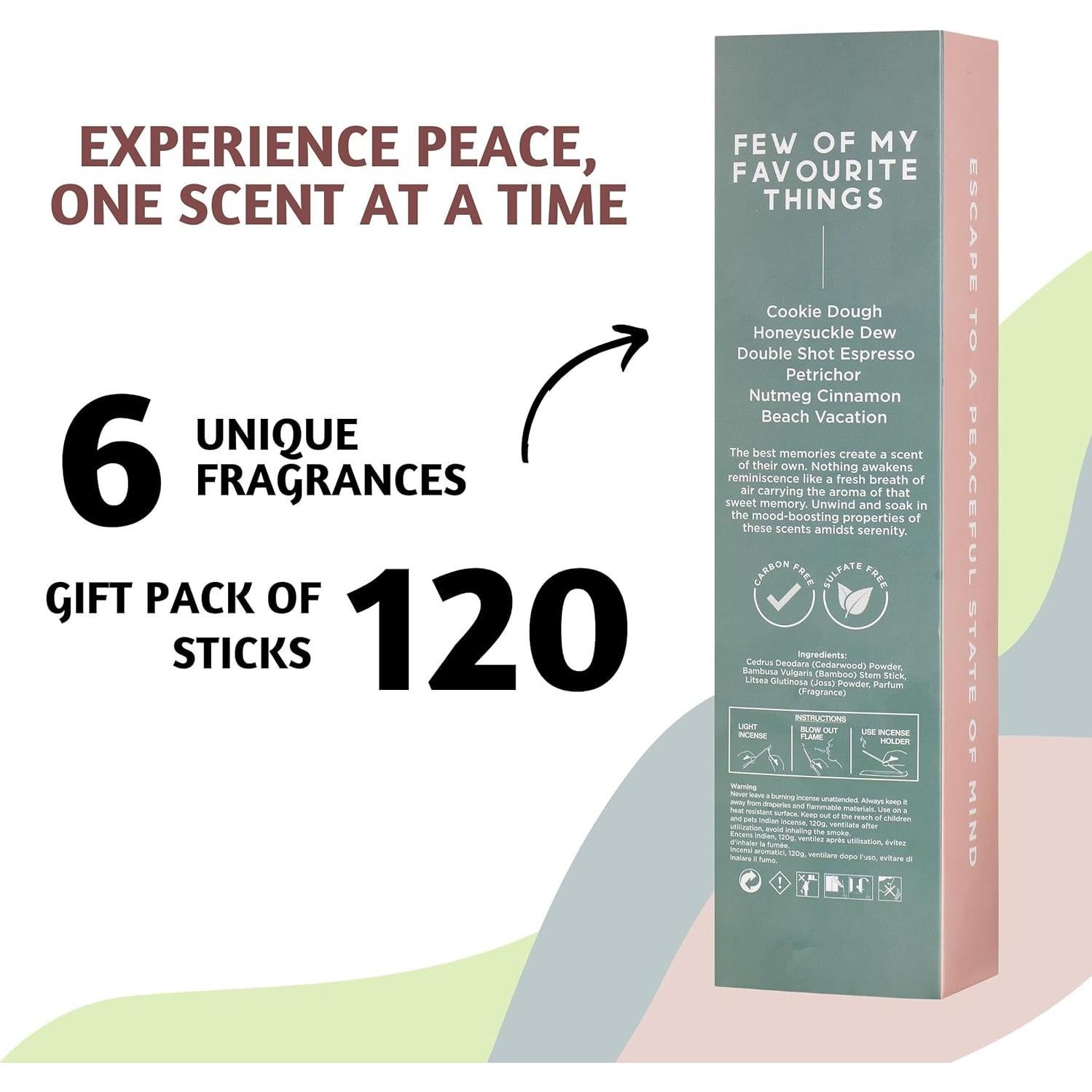 Palitos de Incienso Folkulture - 120 Unidades Aromas de Otoño