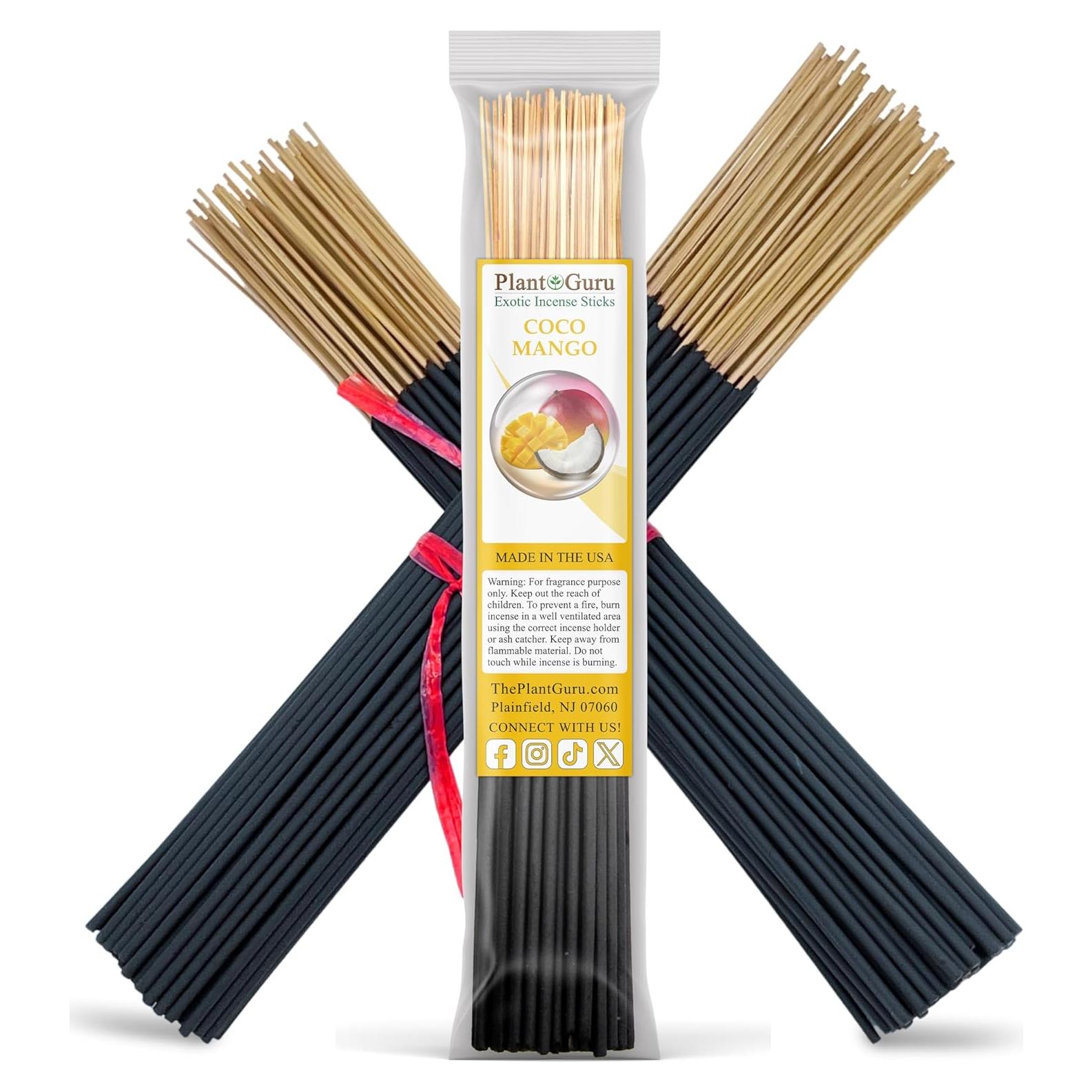 Incienso Coco Mango Plant Guru - 50 Varitas 11" Natural