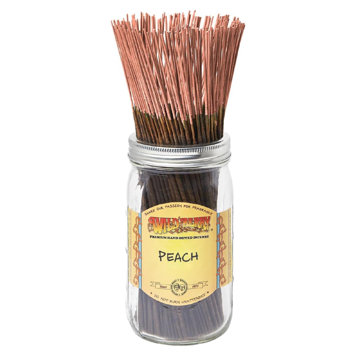 Varitas de Incienso Wild Berry Durazno 100 Unidades Aromáticas