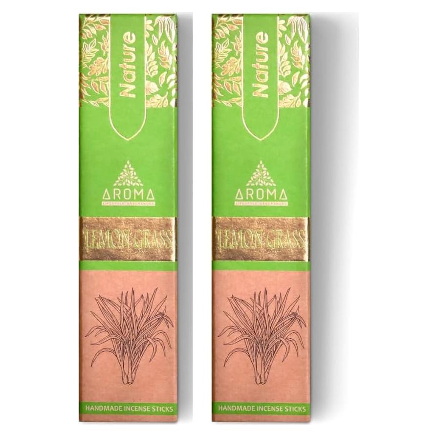 Varitas de Incienso de Hierba Limón Aroma Refrescante - 50 Unidades