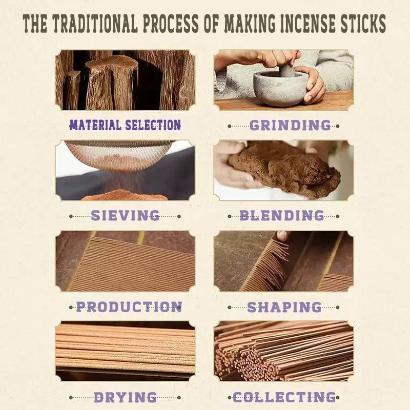 Incienso Natural de Hierba de Limón YADUE 200g - Aromaterapia