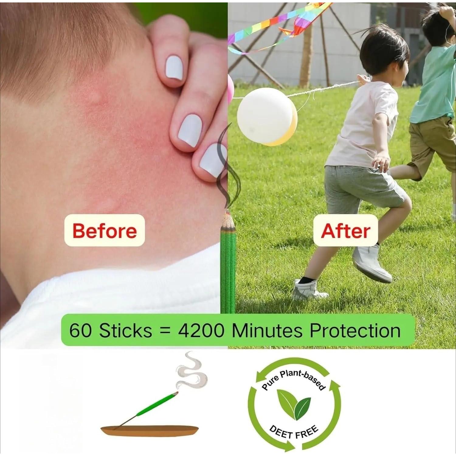 Varitas de Incienso de Citronela Genzers 60 Pcs Jumbo 27 cm