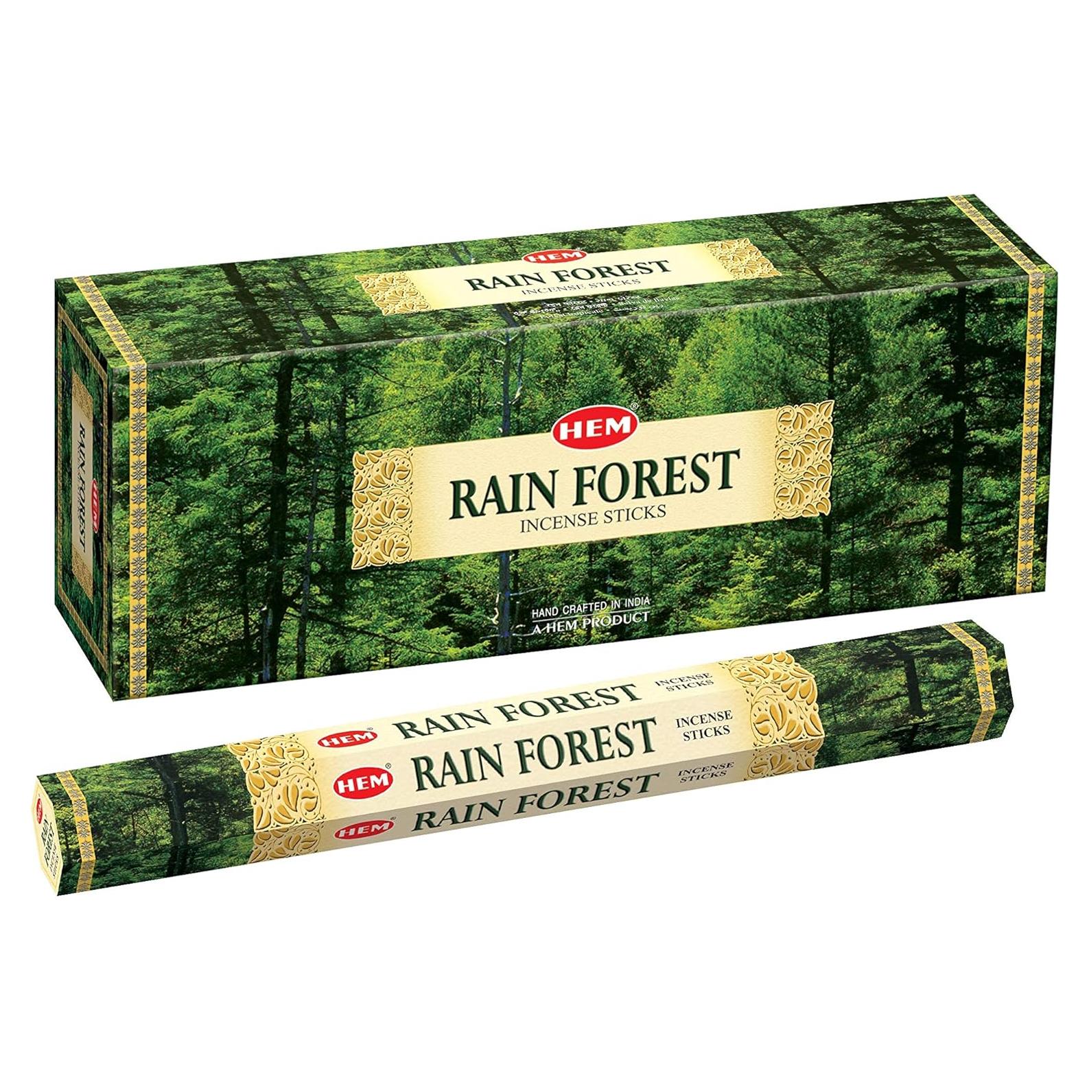 Incienso HEM Bosque Lluvioso - 120 Varillas 23 cm - 6 Cajas