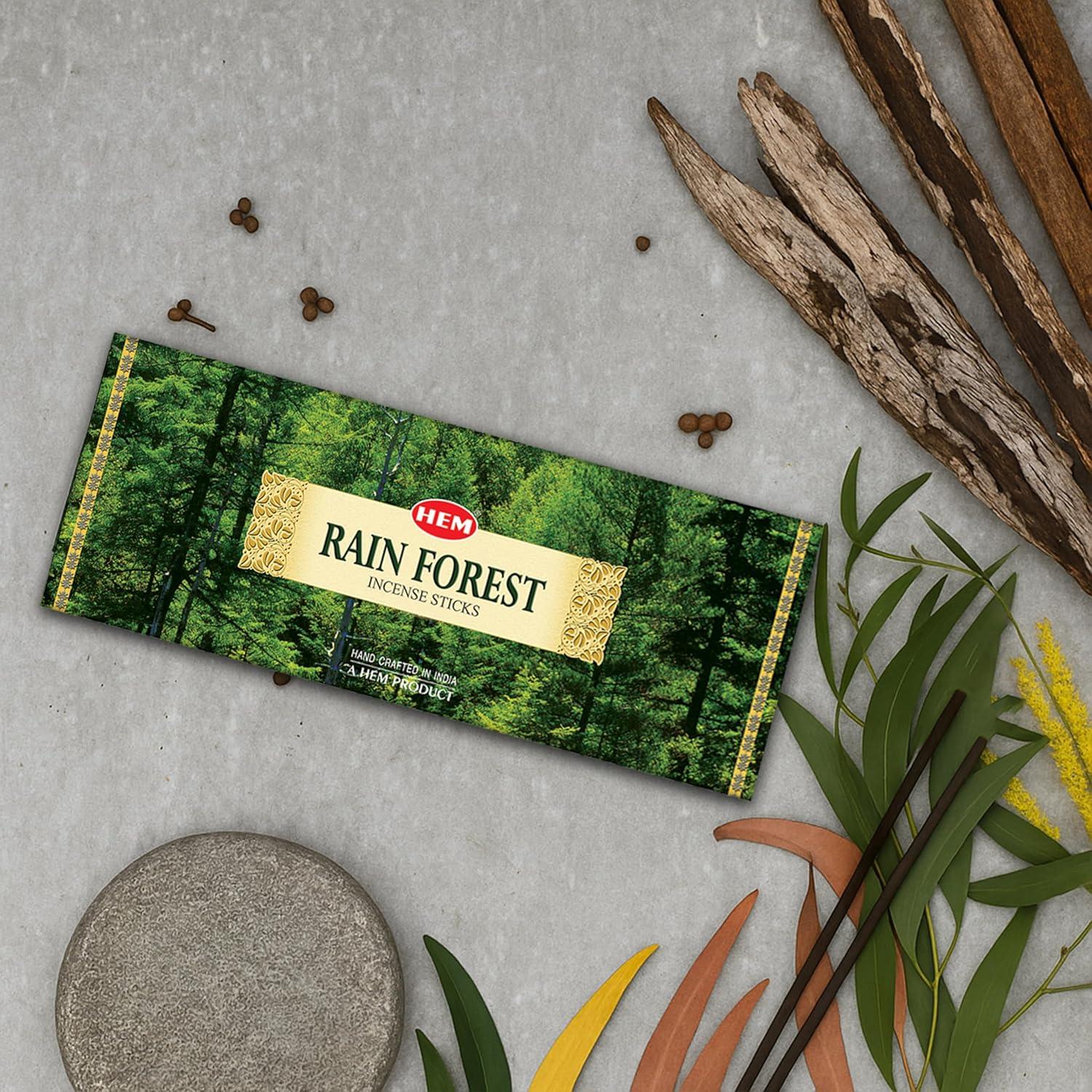 Incienso HEM Bosque Lluvioso - 120 Varillas 23 cm - 6 Cajas