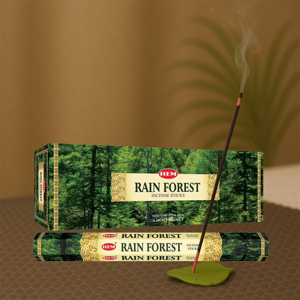 Incienso HEM Bosque Lluvioso - 120 Varillas 23 cm - 6 Cajas