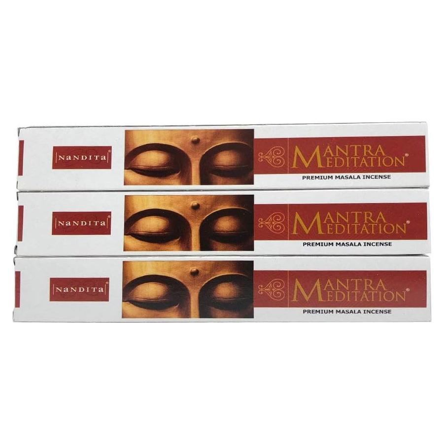Incienso Nandita Mantra Meditación - 3 Varitas Naturales 81.92g