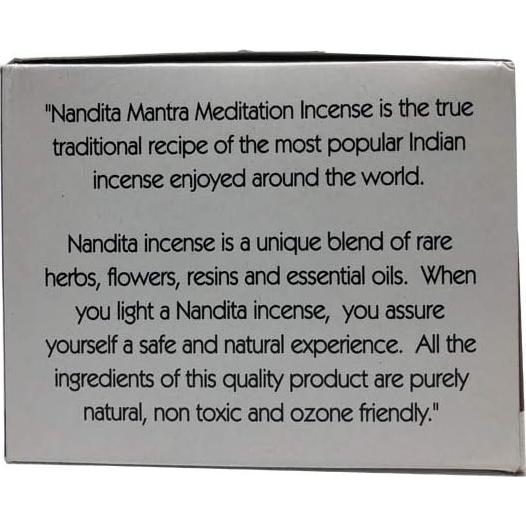 Incienso Nandita Mantra Meditación - 3 Varitas Naturales 81.92g