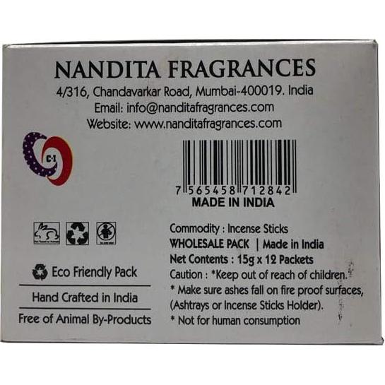 Incienso Nandita Mantra Meditación - 3 Varitas Naturales 81.92g