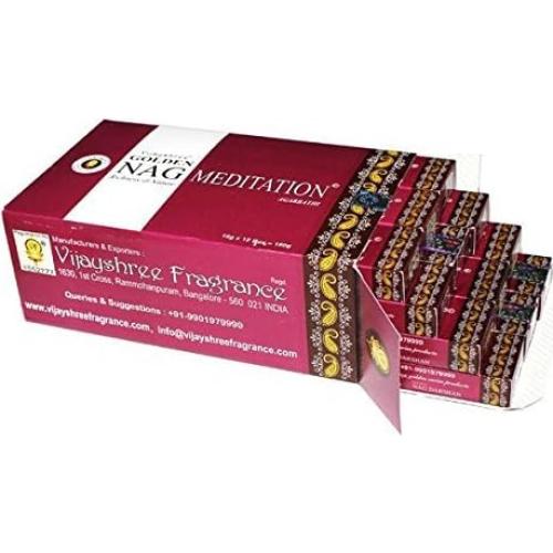 Incienso de Meditación Dorada Vijayshree - 12 Cajas de 15g