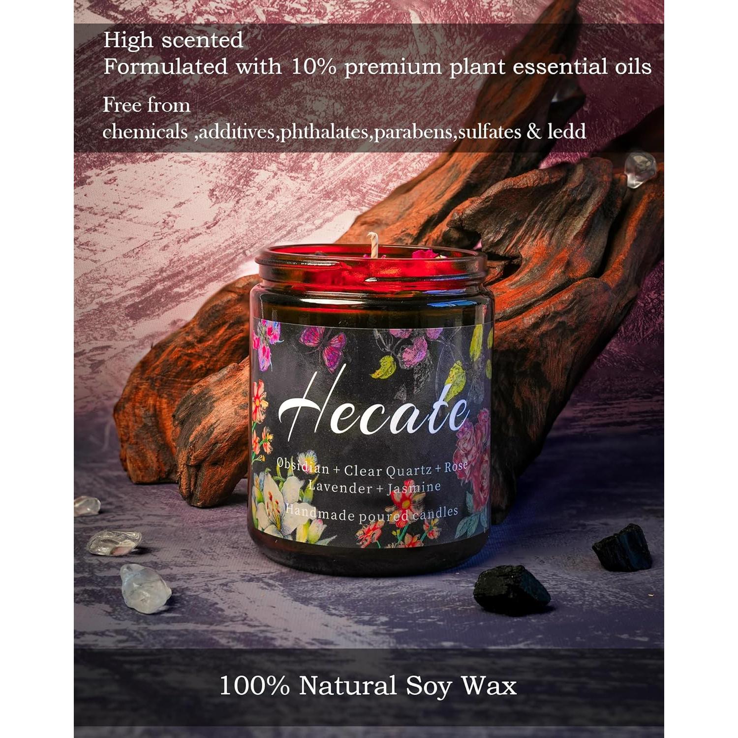 Vela Aromática Hecate 8oz Cera de Soya Lavanda Ritual