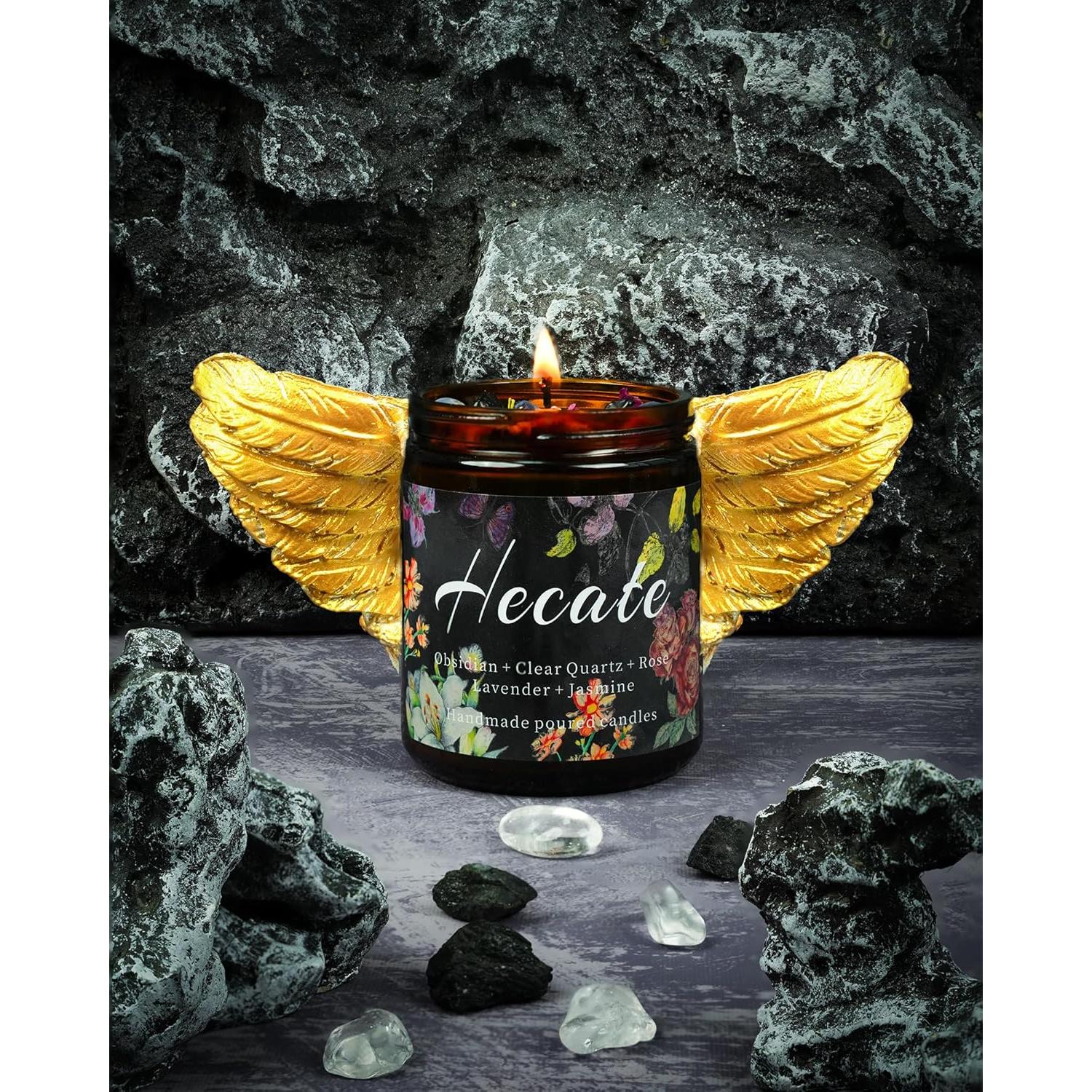 Vela Aromática Hecate 8oz Cera de Soya Lavanda Ritual