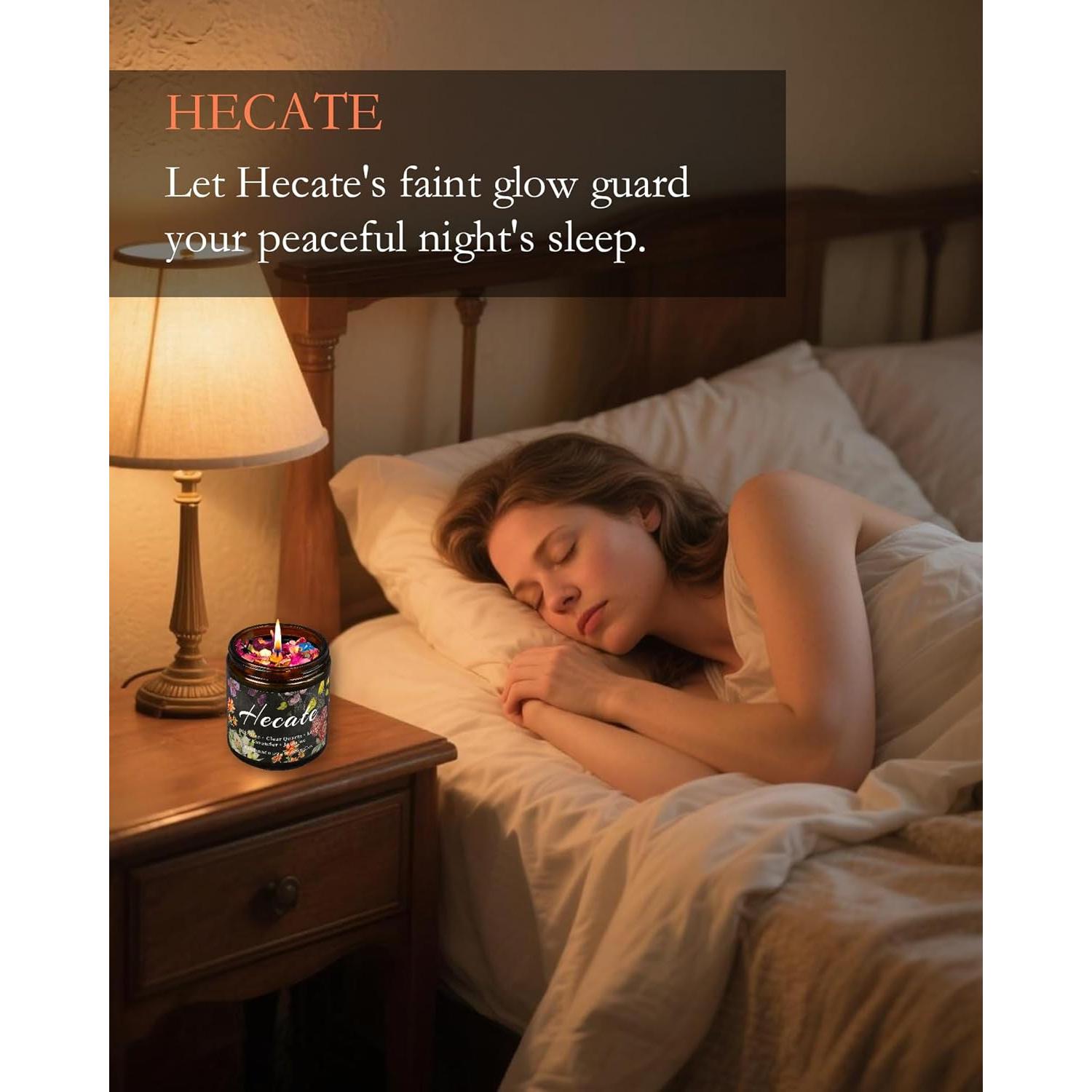 Vela Aromática Hecate 8oz Cera de Soya Lavanda Ritual