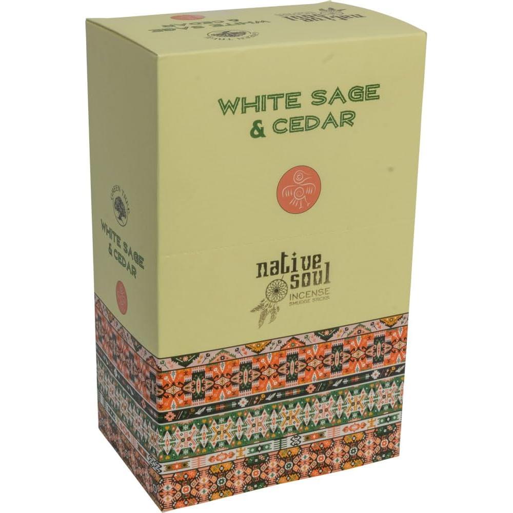 Palos de Incienso Kheops 12 Unidades Salvia Blanca y Cedro