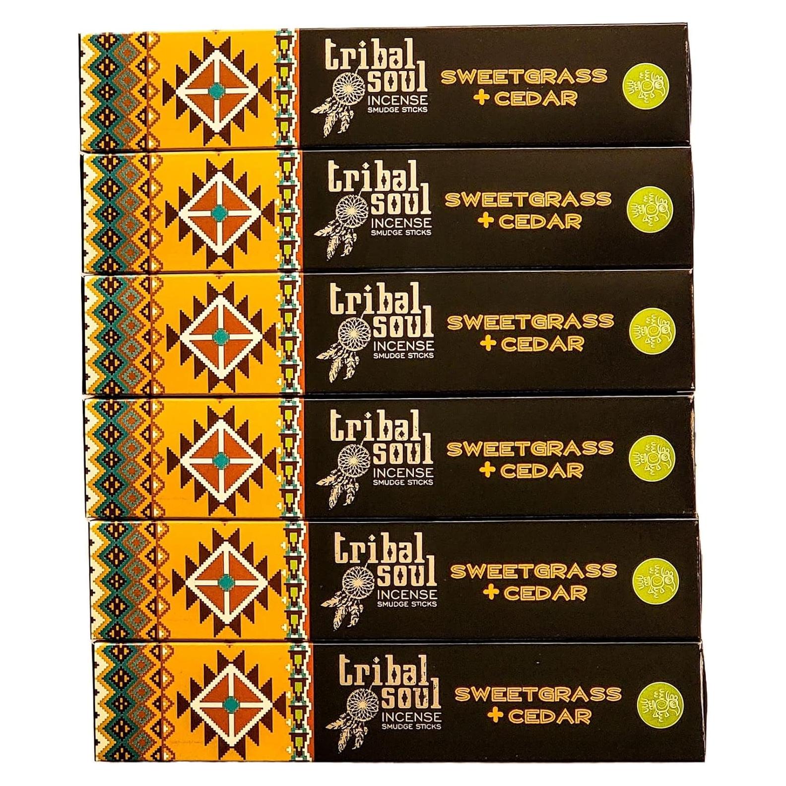 Incienso Tribal Soul Premium 90g - Hierba Dulce y Cedro