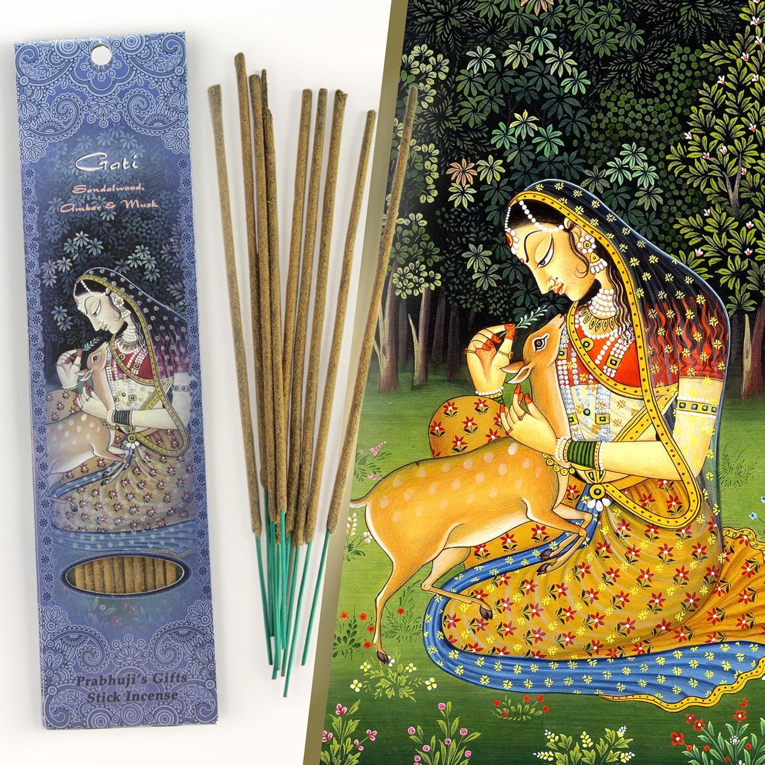 Varitas de Incienso Hechas a Mano Regalos de Prabhuji - Sándalo