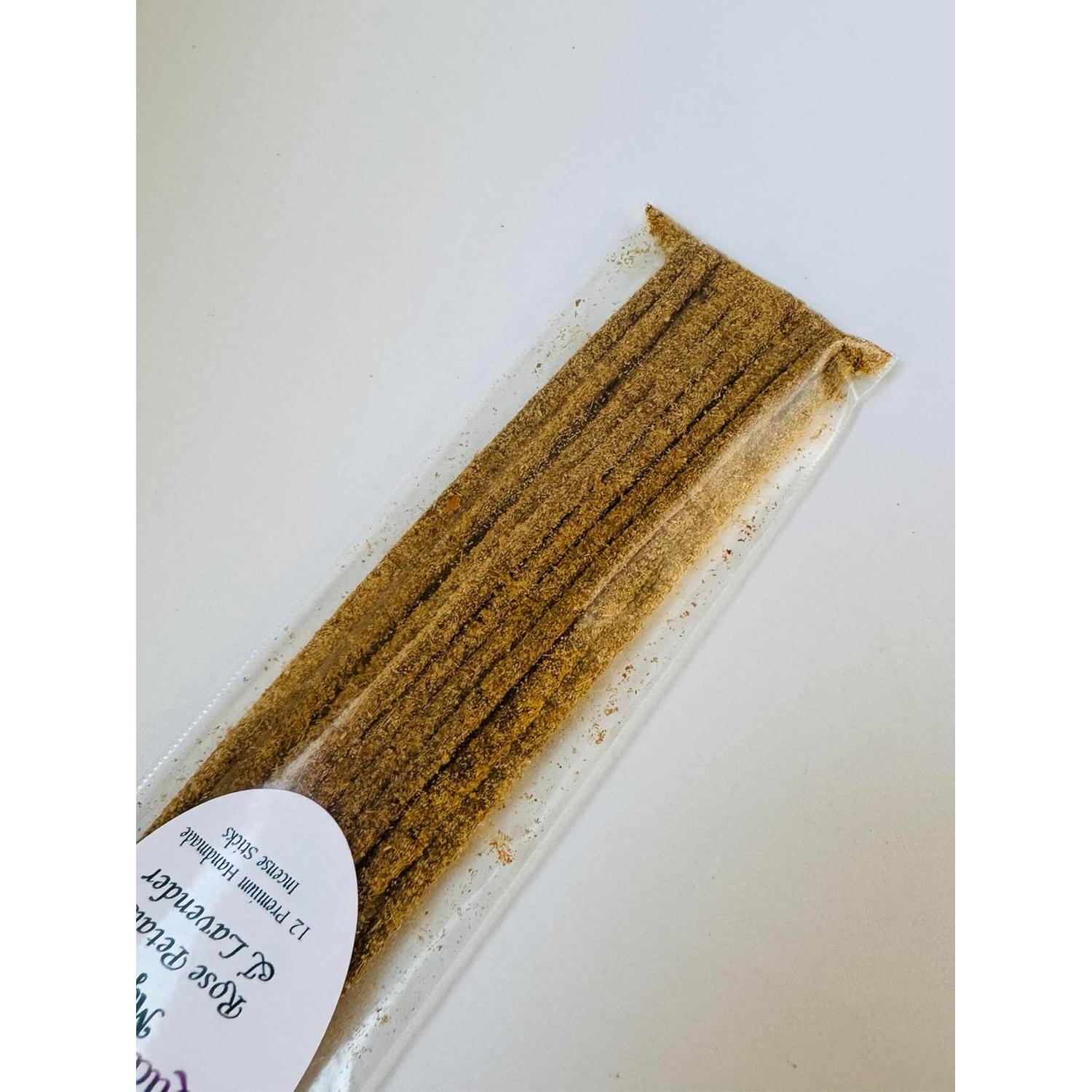 Incienso de Pétalos de Rosa y Lavanda Quantum Mystics - Set de 12