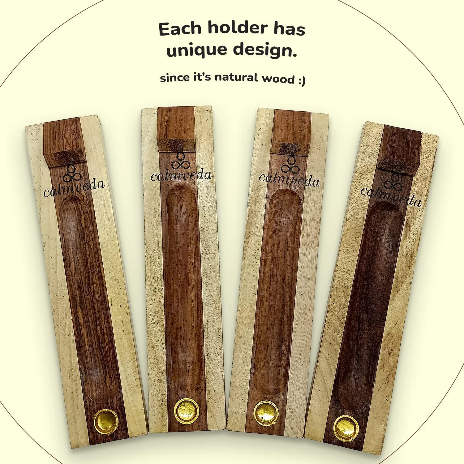 Incienso de Lavanda Fresca Calmveda con Soporte de Madera