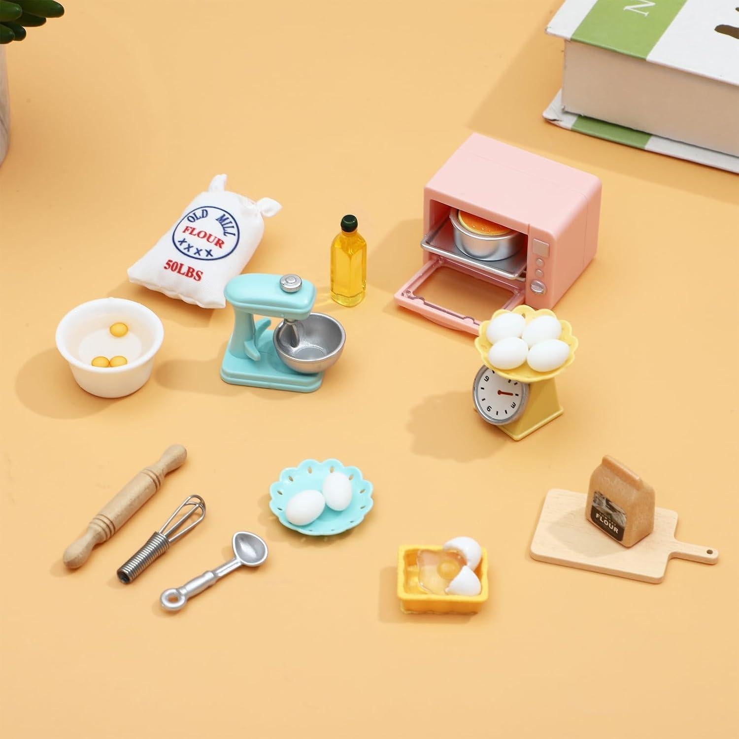 Accesorios de Cocina para Muñecas ONEST 26 Piezas Miniatura