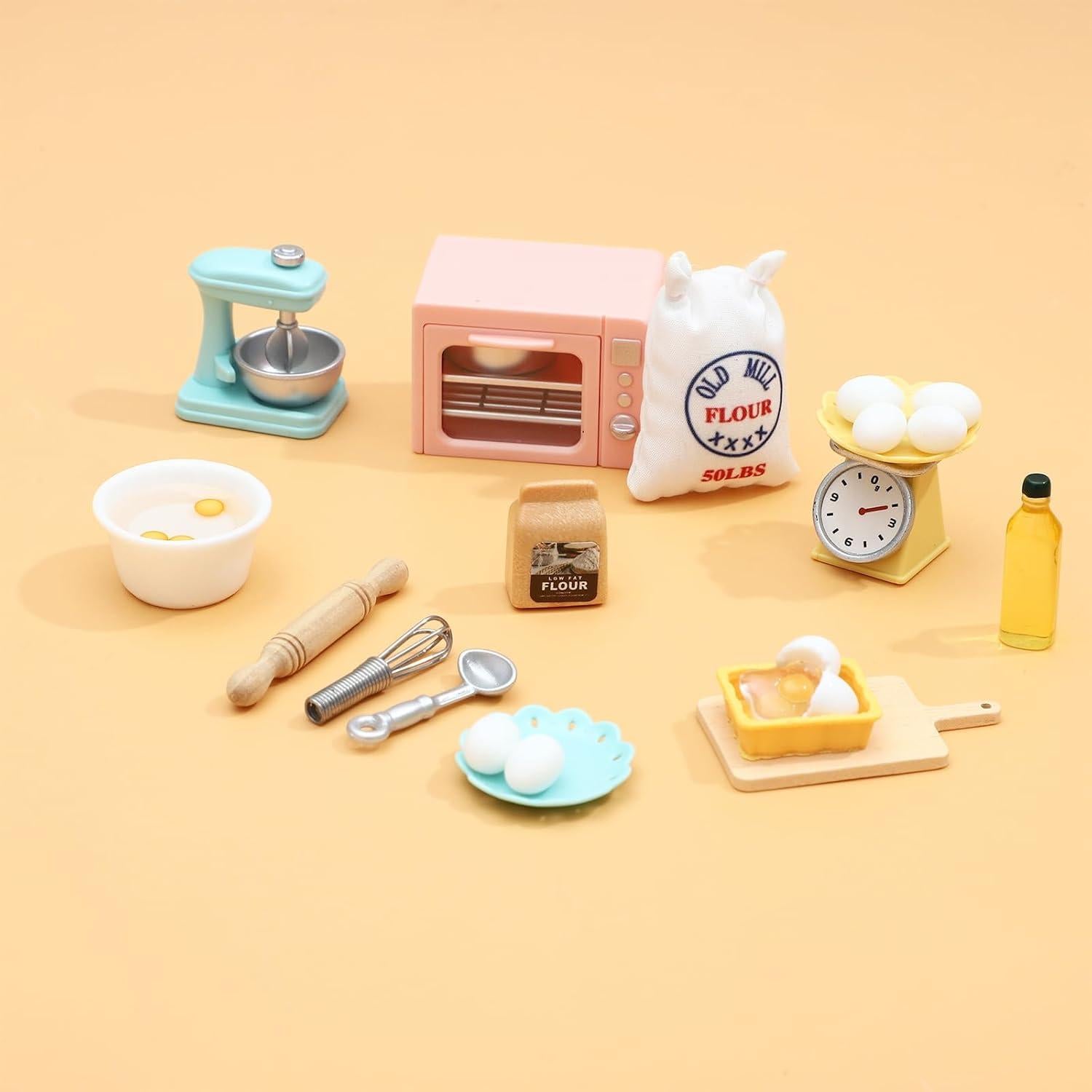 Accesorios de Cocina para Muñecas ONEST 26 Piezas Miniatura