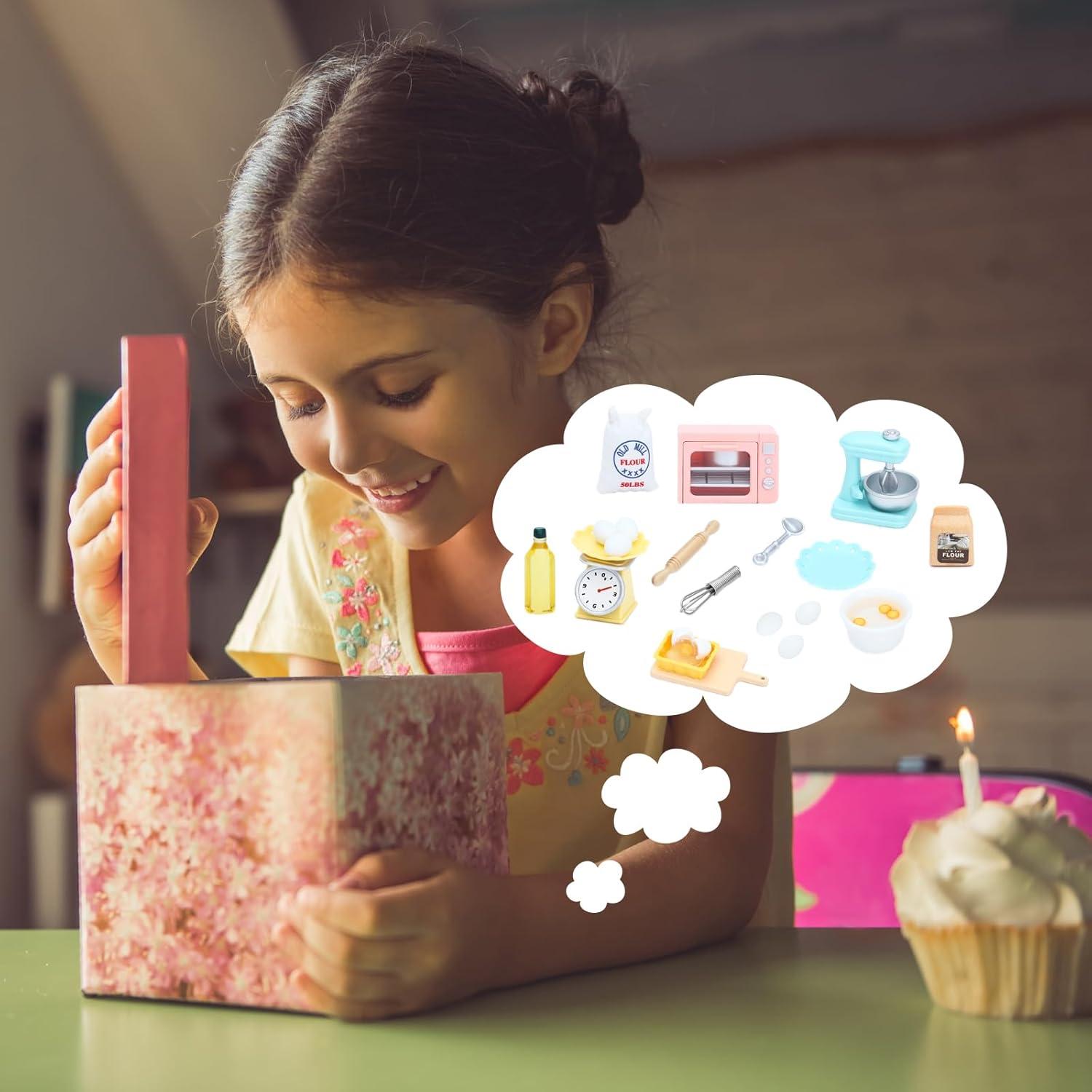 Accesorios de Cocina para Muñecas ONEST 26 Piezas Miniatura