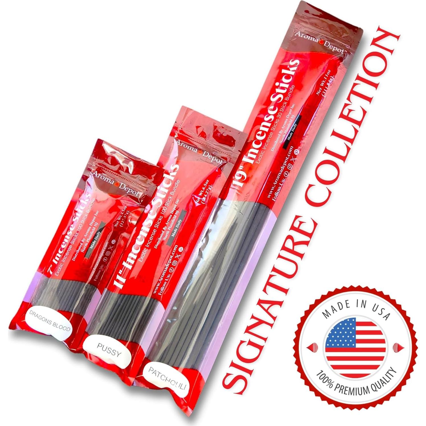 Incienso Aroma Depot Frangipani 85-100 Palos 11" Natural