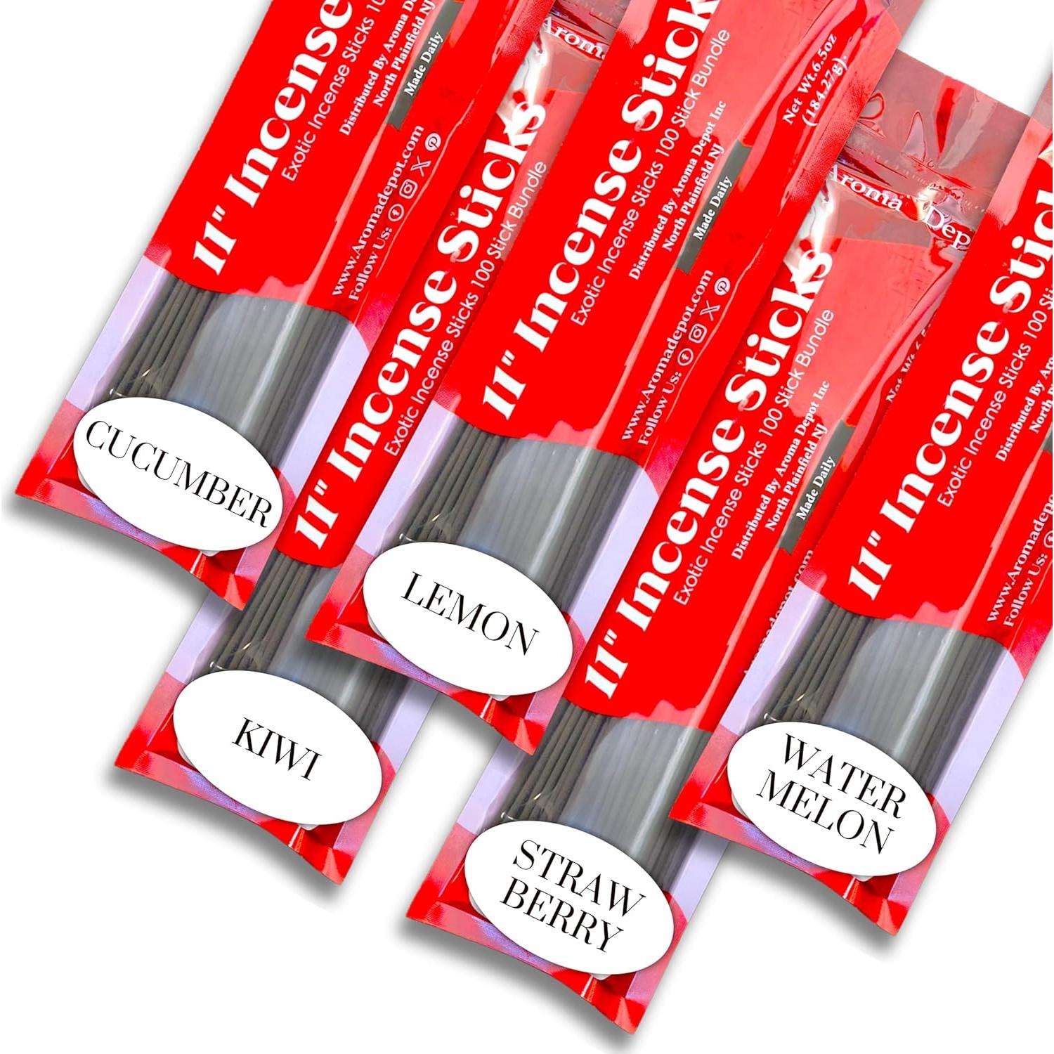 Conjunto de Incienso Aroma Depot 11" - 500 Varitas Variadas