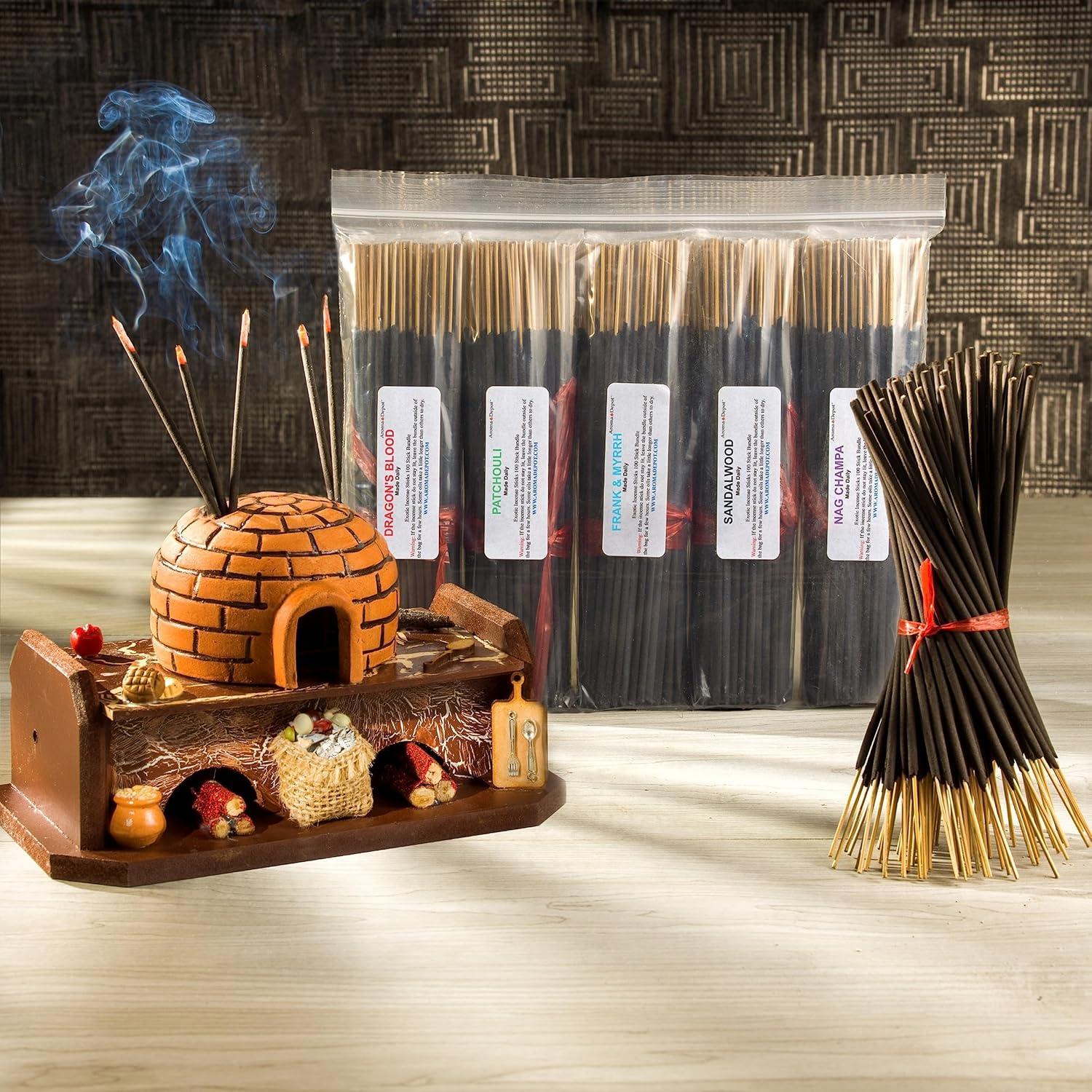 Conjunto de Incienso Aroma Depot 11" - 500 Varitas Variadas