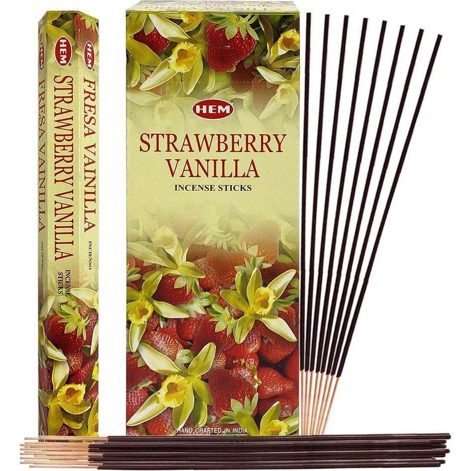 Kit de Incienso Vainilla de Fresa Hem + Soporte Trumiri