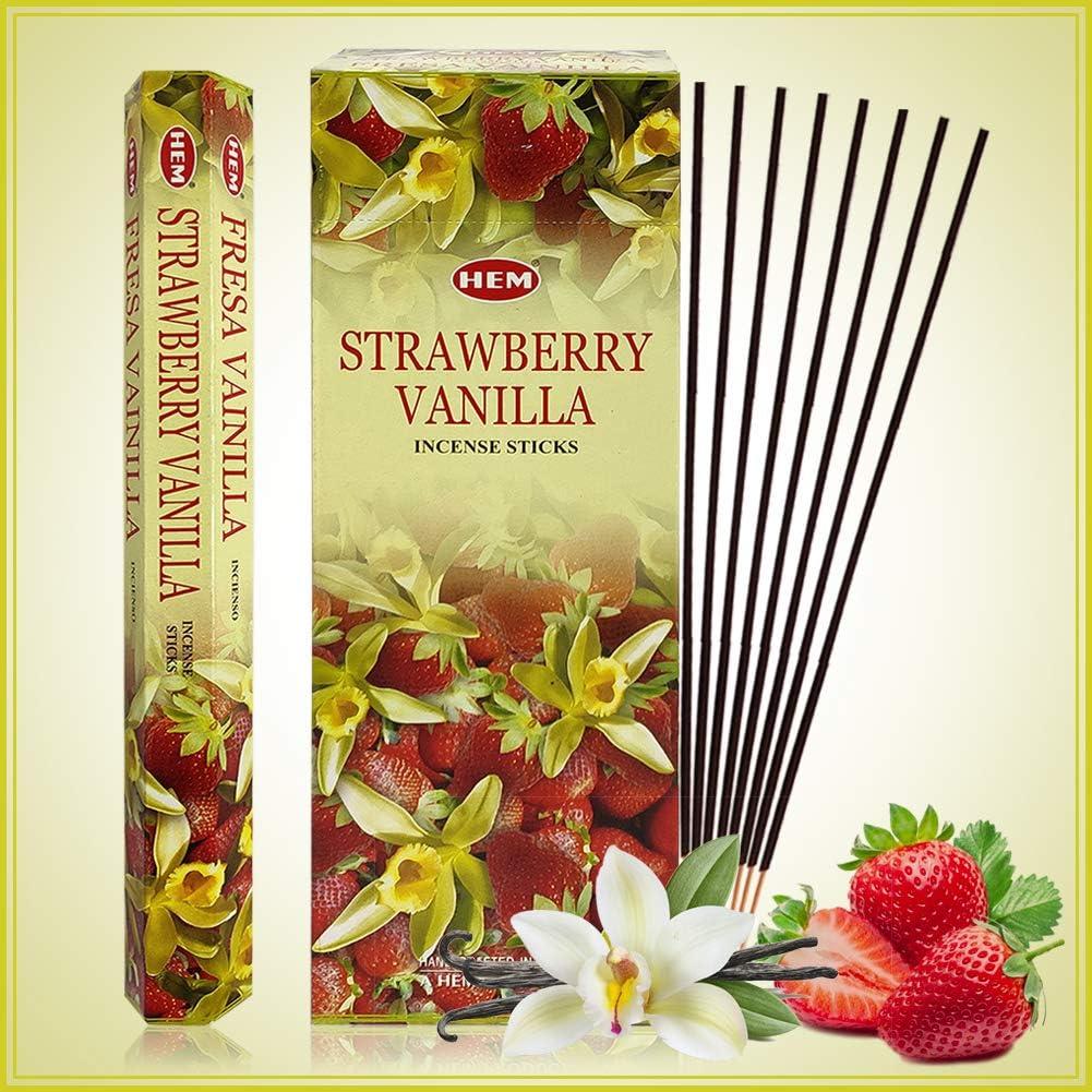 Kit de Incienso Vainilla de Fresa Hem + Soporte Trumiri