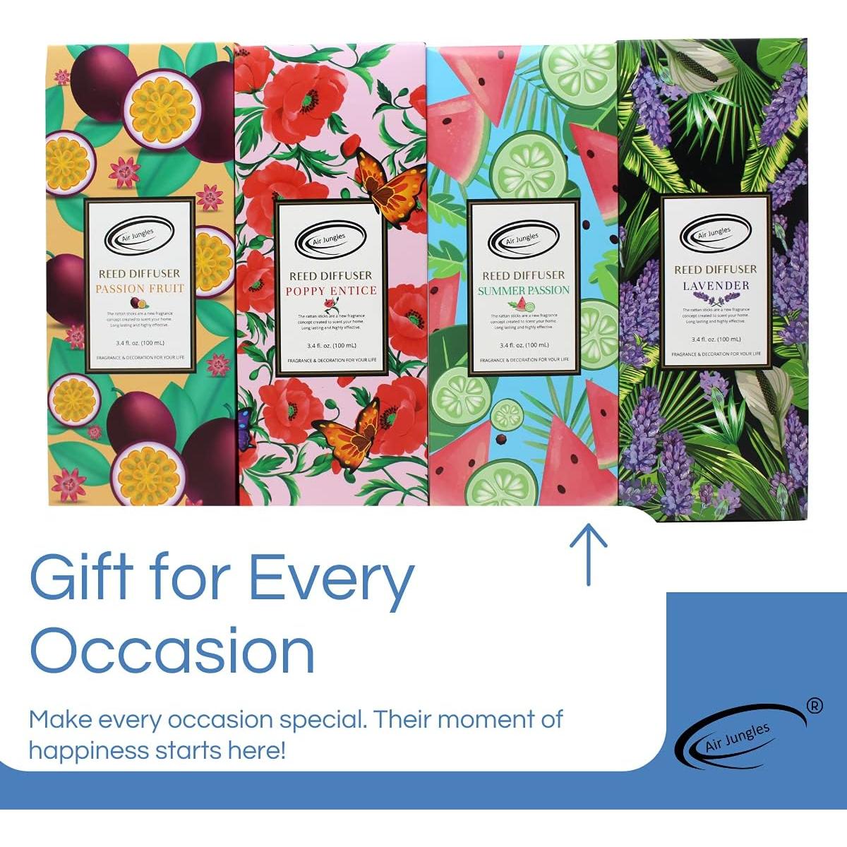 Difusor de caña Air Jungles 100 ml Fruta de la Pasión