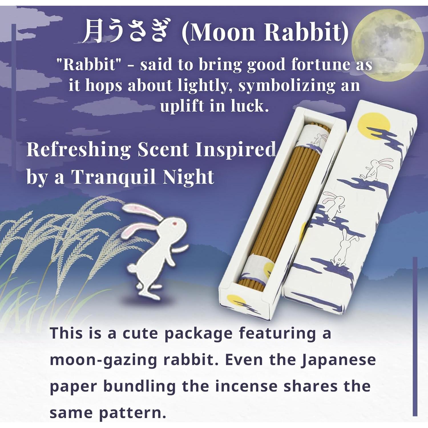 Varitas de Incienso Hasegawa Conejo de la Luna - 50 Unidades