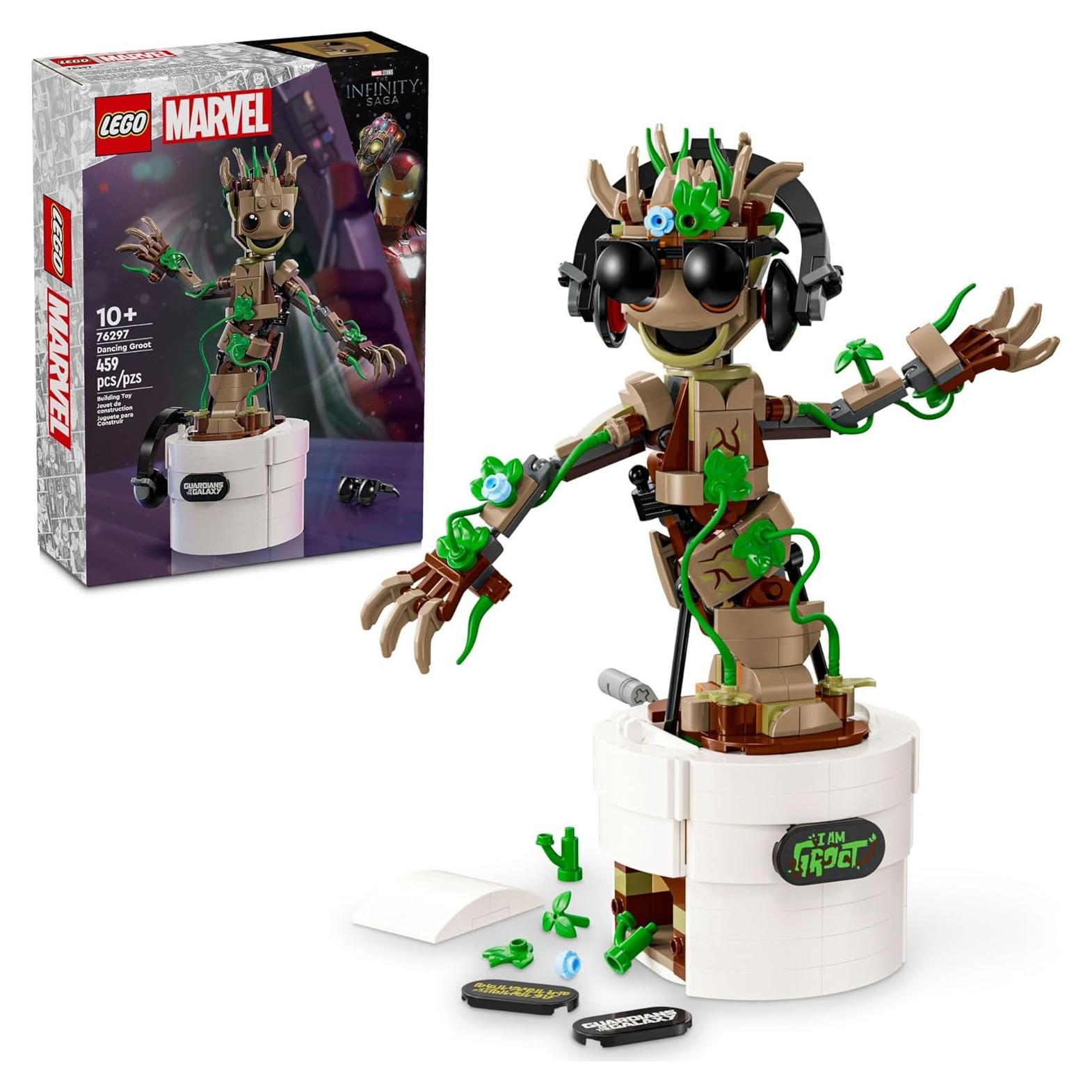 LEGO Groot Bailarín Marvel 76297 Juguete Interactivo 22 cm