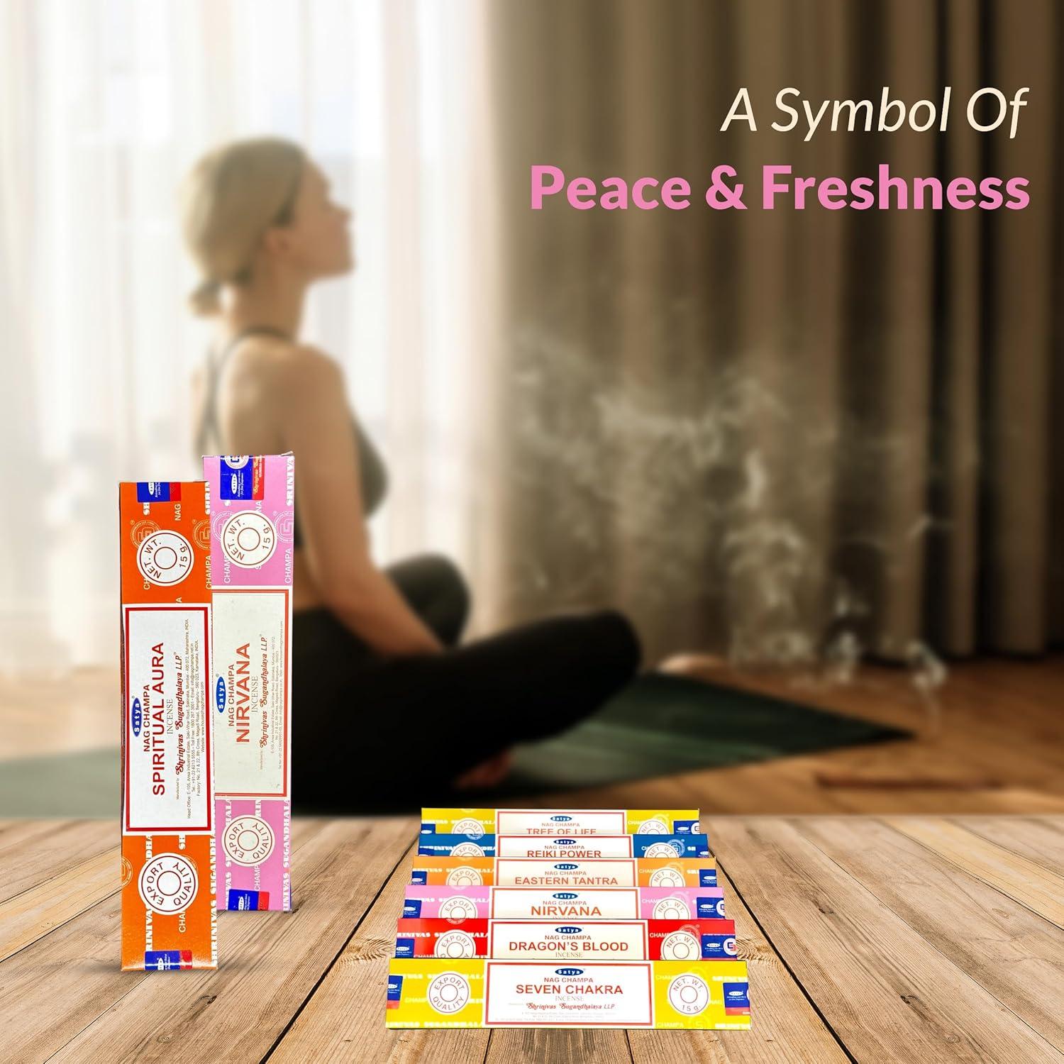 Paquete Variado de Incienso Satya 12 Cajas 180g Aromas Premium