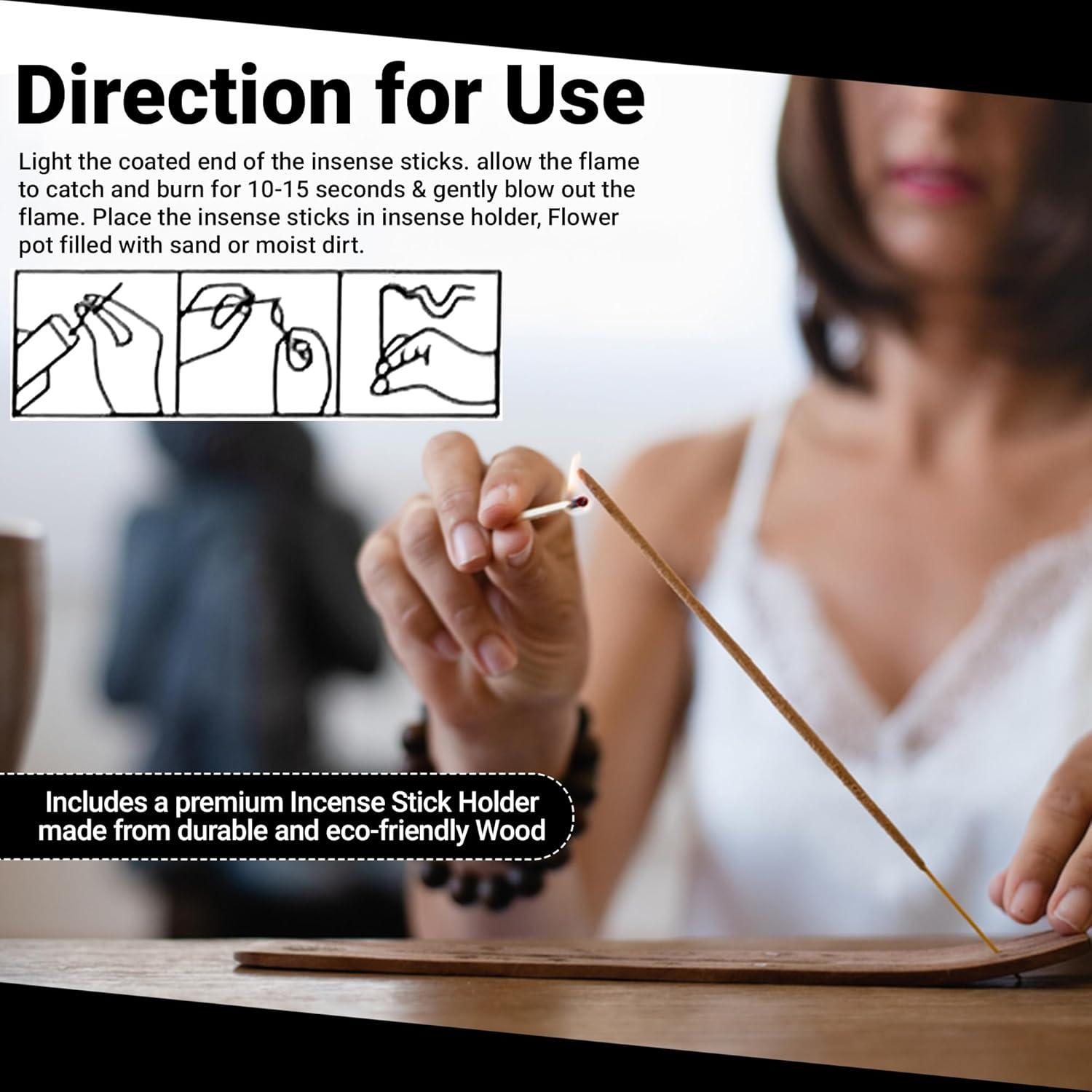 Juego de 120 Varitas de Incienso Naturales Yuvora - 6 Aromas