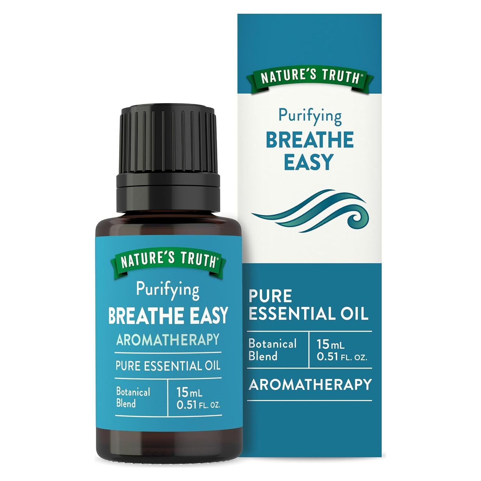 Aceite Esencial Breathe Easy Nature's Truth 15 mL Eucalipto Menta