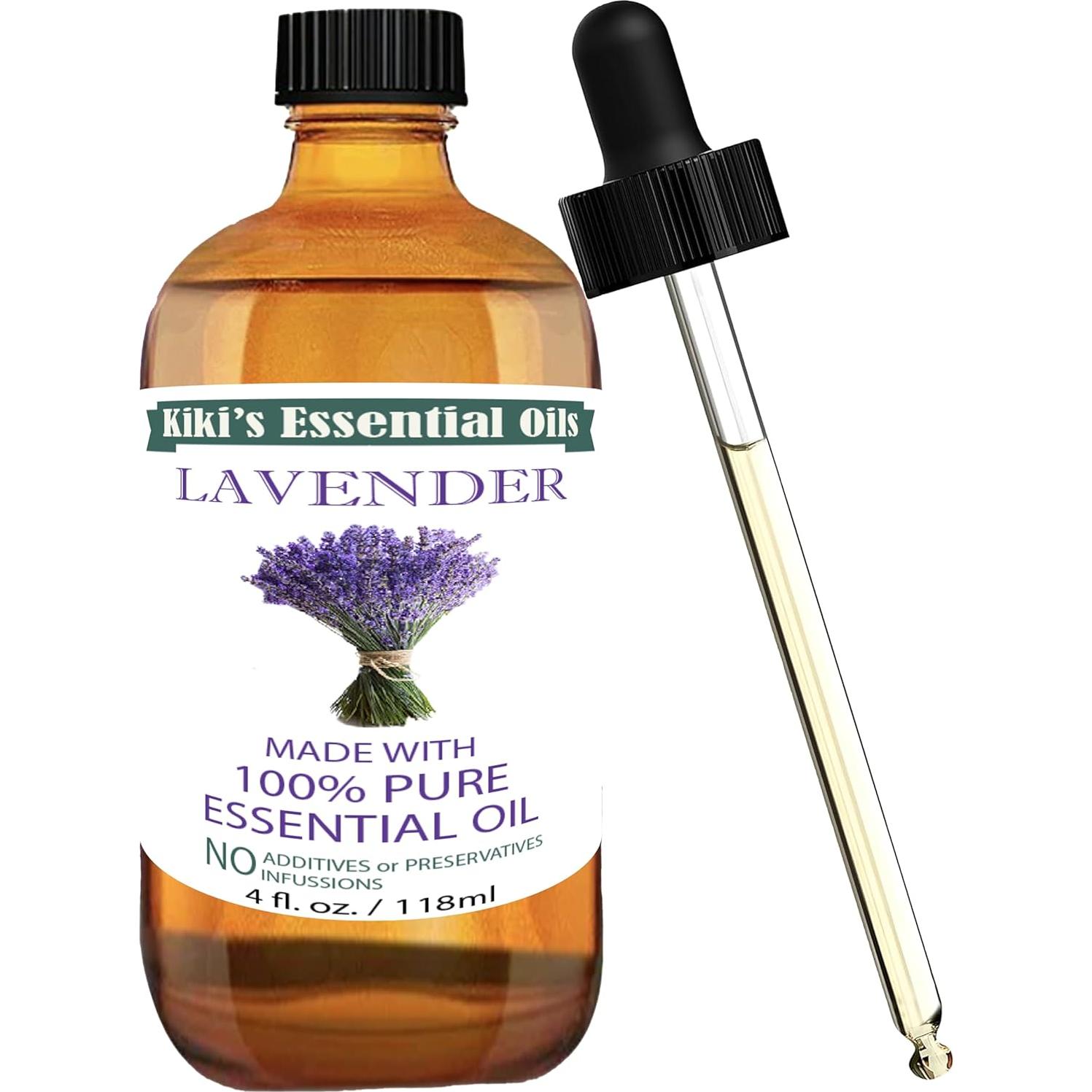 Aceite Esencial de Lavanda Kiki 118 ml 100% Puro y Natural