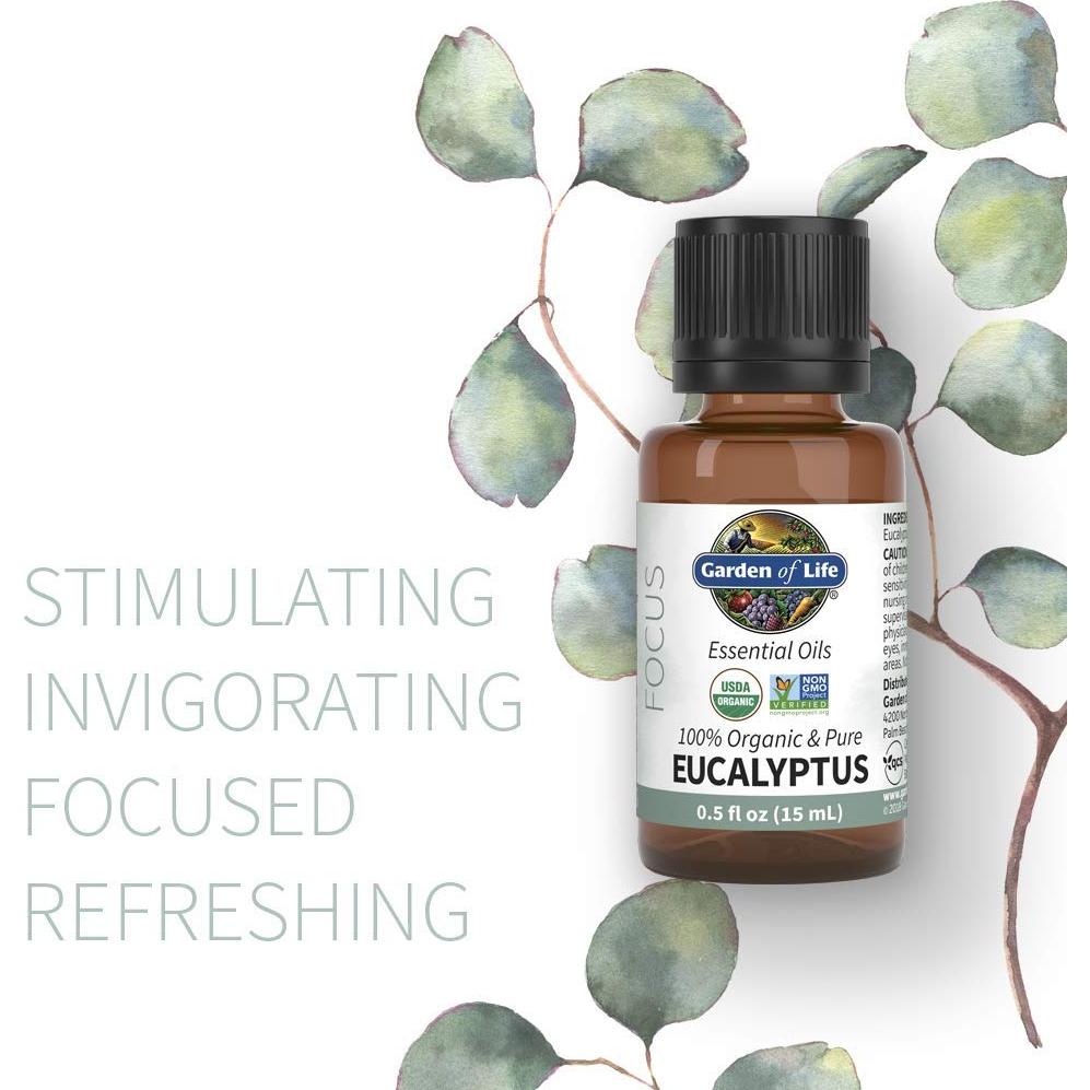 Aceite Esencial de Eucalipto 15 ml Jardín de la Vida Orgánico