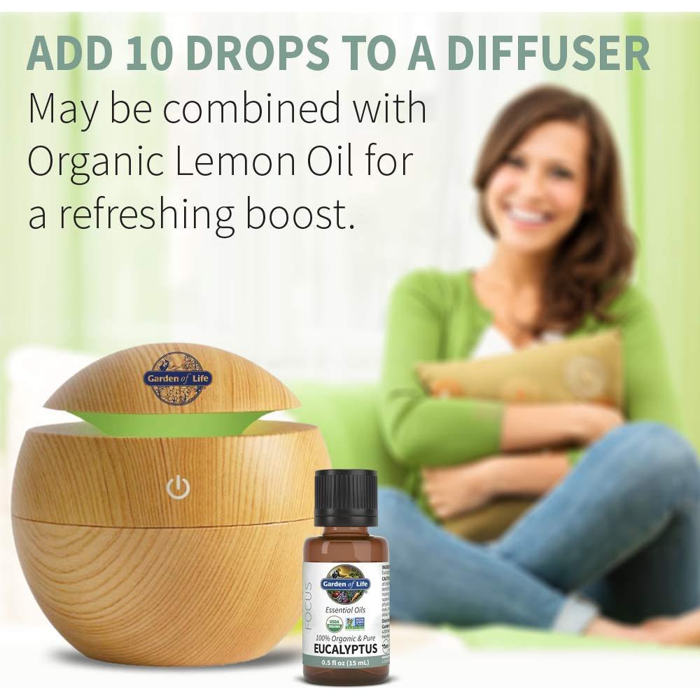 Aceite Esencial de Eucalipto 15 ml Jardín de la Vida Orgánico