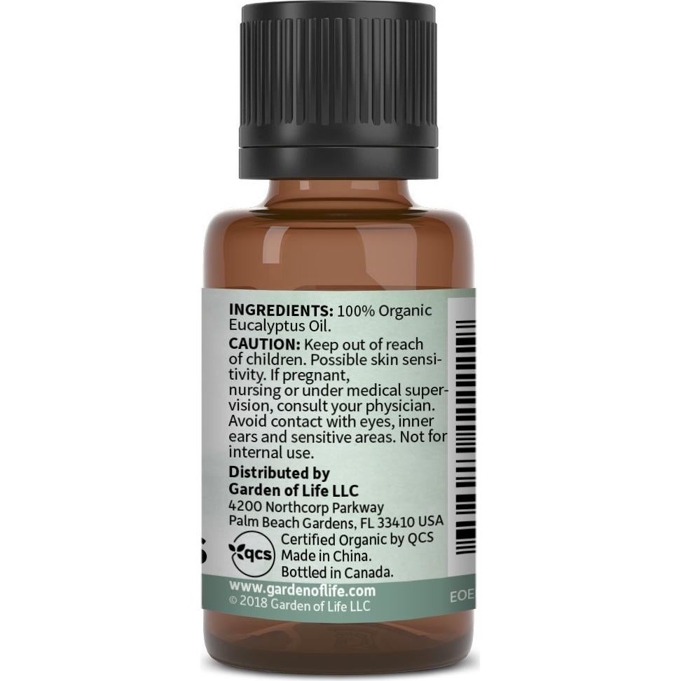 Aceite Esencial de Eucalipto 15 ml Jardín de la Vida Orgánico