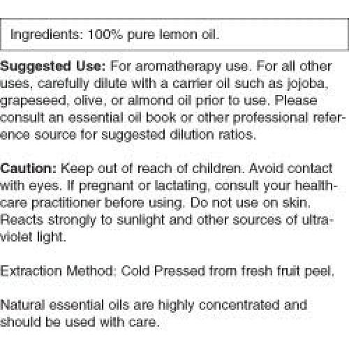 Aceite Esencial de Limón Now Foods 30 ml 100% Puro